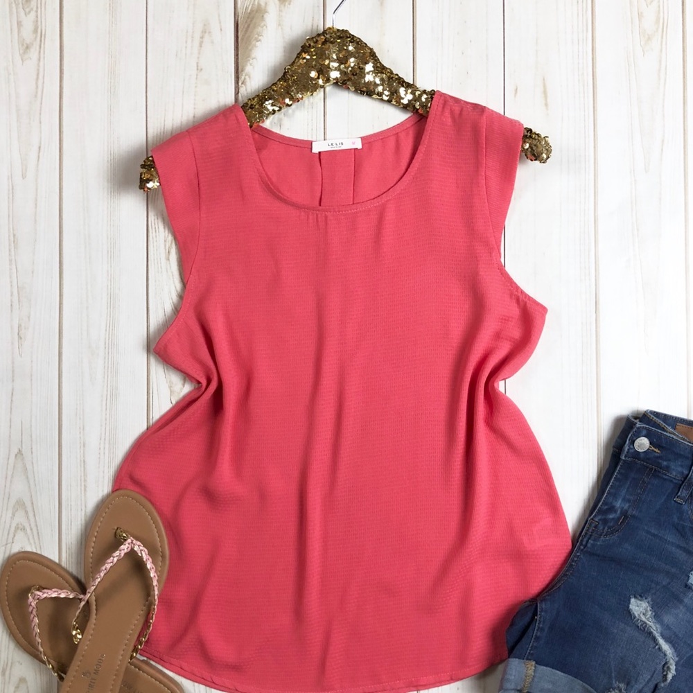 ❗️Last 3! S-L Coral sleeveless top - Picture 2 of 7